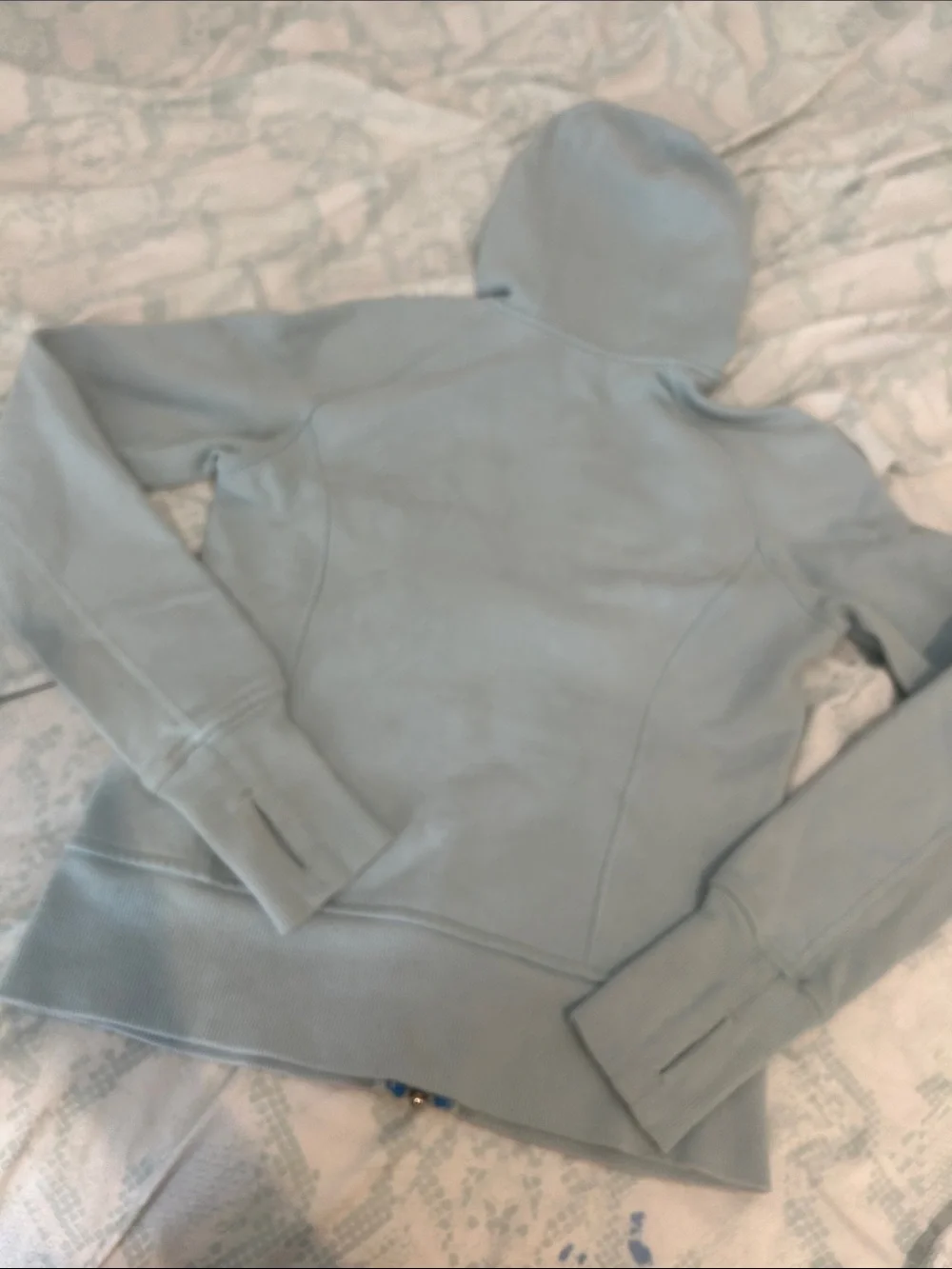 lululemon athletica Light Blue Zip-Up Hoodie